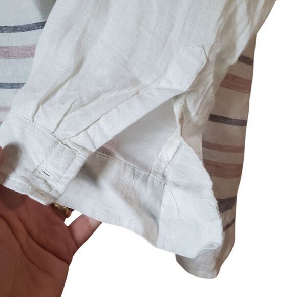 Linen Beach Cover Up From TAHARI | Size 1X - Picture 6 of 12